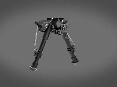 Bipod Two Texture sets Low-poly 3D model