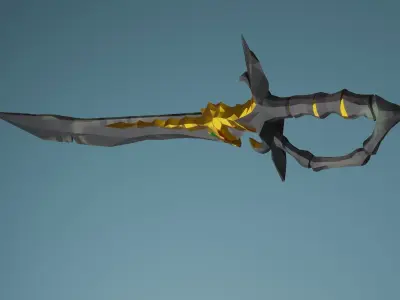 Ferryman Cutlass  Sea of Thieves Low-poly 3D model