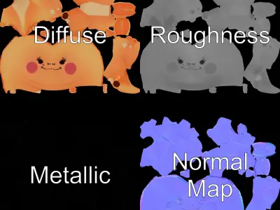 Cute Dinosaur Model Pack for D Rendering and Games Low-poly 3D model
