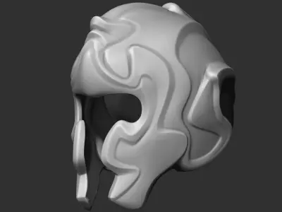 Fantasy Medieval Helmets  3D model purchase