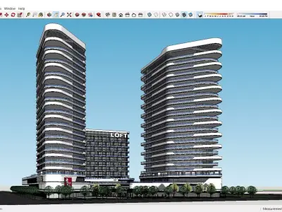 Sketchup Commercial Complex K9 3D model