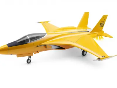 ThunderBird Elite Fighter Jet model pack Low-poly 3D model