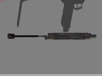 Uzi Pubg Low-poly 3D model