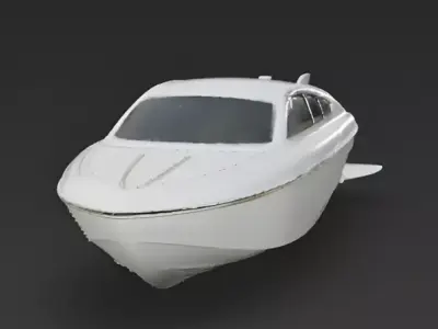 Realistic Lumina Speedboat 3D Model Low-poly 3D model