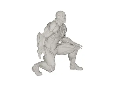 Superhero concept 3D model shop