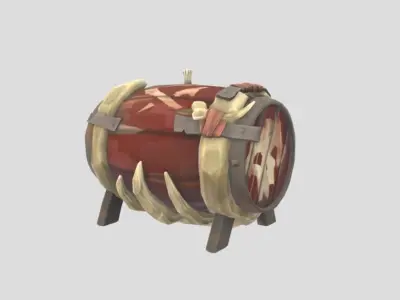 Sea of Thieves Stronghold Gunpowder Keg 3D model