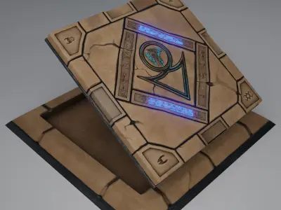 Flip Trap Game Ready Model Low-poly 3D model