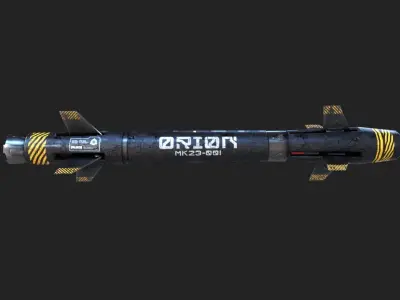 ORION ROCKET Low-poly 3D model