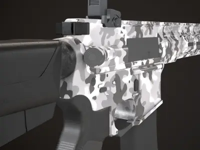 rec7 rifle Free 3D model