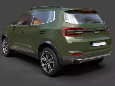 Chery Tiggo 4 RU-spec - High-Poly 3D Model 3D model