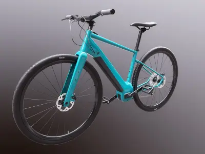 Generic Electric Cross Fintess Bicycle 3D model