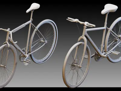 40 Bicycles- Kitbash- High detail 3d models 3D model
