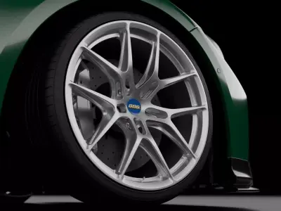 BBS MAG-R Wheel Low-poly 3D model