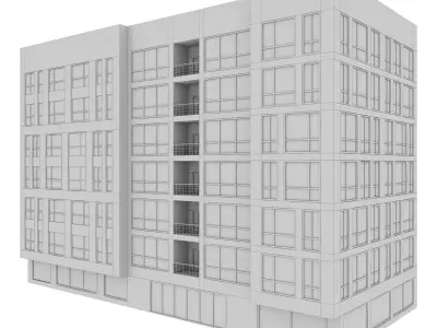 Brigade building 05 3D model