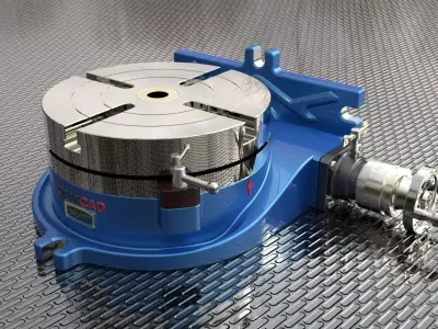 Manual Rotary Table Free 3D model