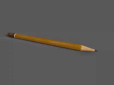Pencil Low-poly 3D model