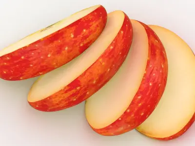 Vegetable and Fruit Slices Collection 3D model