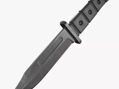 Tactical knife Low-poly 3D model shop