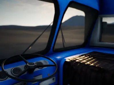 ZIS 155 - Old Russian City Bus with Painter Files Low-poly 3D model