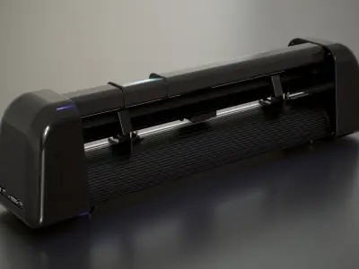 Cutting Plotter Machine Low-poly 3D model