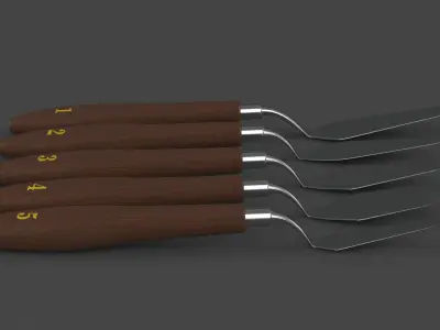 Palette Knife 3D model purchase