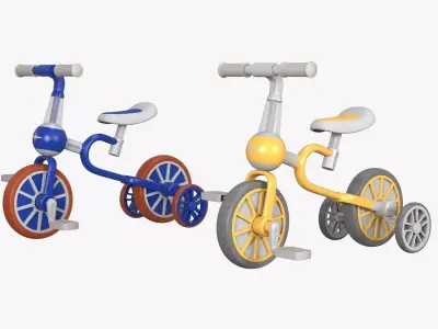 VOKUL Kids Balance Bike 3D model