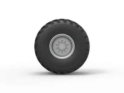 Wheel from vintage monster truck Scale 1 to 25 3D print model purchase