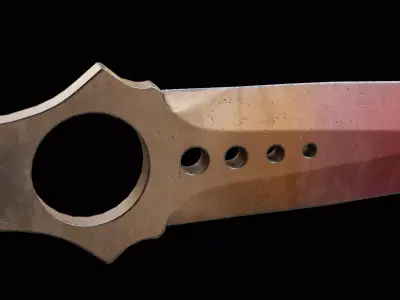 Skeleton Knife Fade Low-poly 3D model