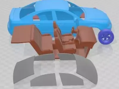 Kia Optima 2006 Printable Car 3D print model