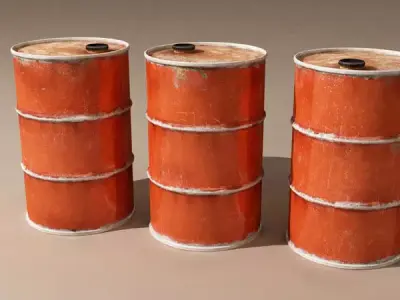 Old drum 3D model