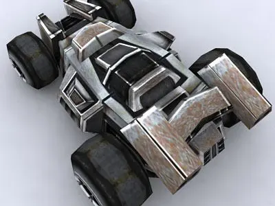 3DRT - Sci - Fi Forces - Jeep 2  Low-poly 3D model
