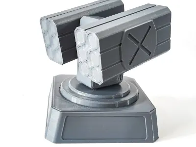 Sci Fi Missile Turret 3D print model