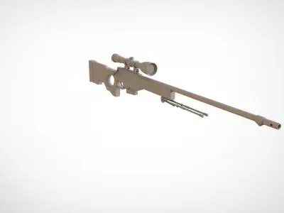 AWP Sniper Rifle 3D model