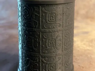Ancient Geometric Pen Holder 3D print model