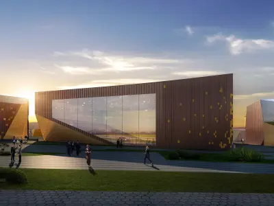 3Dmax fashion city commercial square building 335 3D model