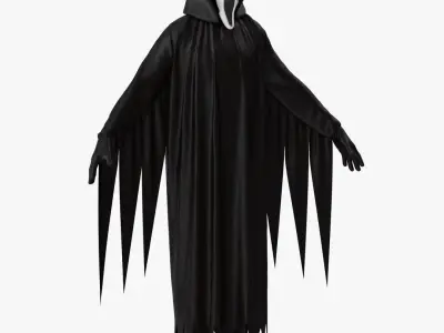 Halloween Costume Ghostface 3D model