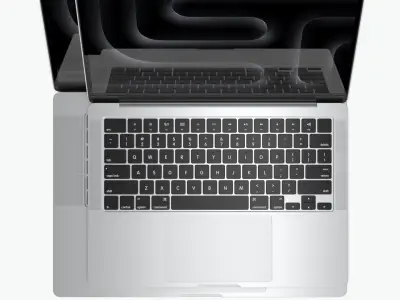Apple MacBook Pro M5 2026 Silver 3D model
