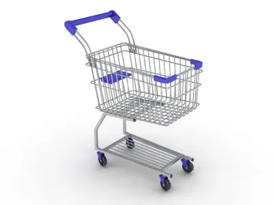  Shopping Cart 3D model