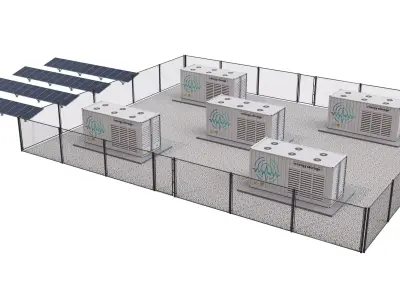 Battery Storage Power Station 3D model