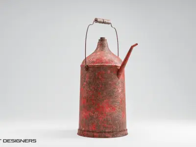 Old Oil Can Low-poly 3D model purchase