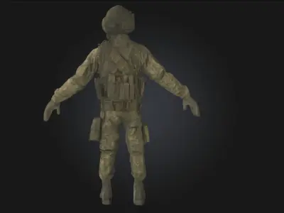 Camouflage Operator  Master of the Hidden Terrain 3D model