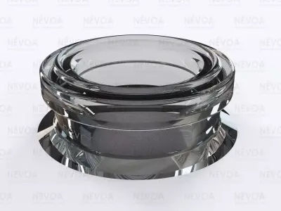 Glass finish - GME 40 02 - 18 mm - Finish for plug pump 3D model