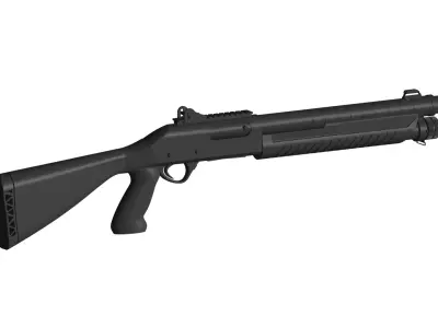 shotgun 3D model 8