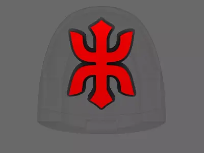 Red Ronin Chapter V10R Shoulder Symbols 3D print model