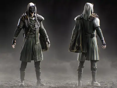 Arknights Dublinn Soldier Low-poly 3D model