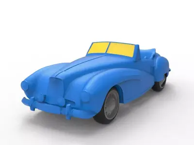 Aston Martin 1948 Classic Car 3D print model