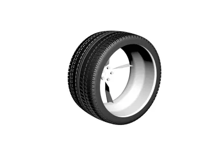 Car Tire 3D model from CGTrader - Polygon mesh