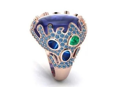 antique ring 3D print model get