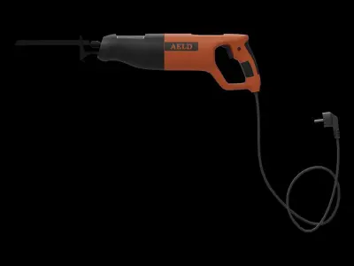 Reciprocating Saw Low-poly 3D model