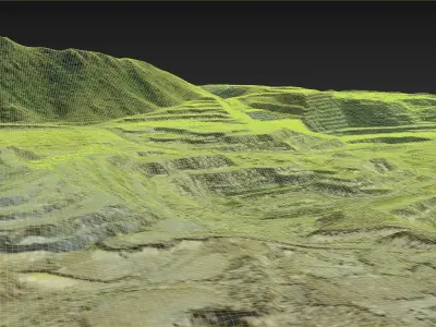 Opencast Mine Silver Bow Creek 3D model